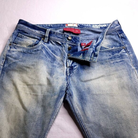 Castro Jeans Mens Jonathan Straight Fit 33 Light Wash Denim Stretch - Picture 5 of 7